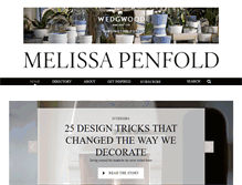 Tablet Screenshot of melissapenfold.com